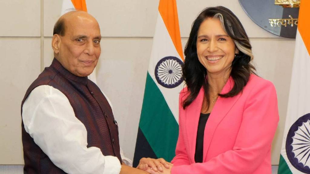 Tulsi Gabbard on Rajnath Singh meeting