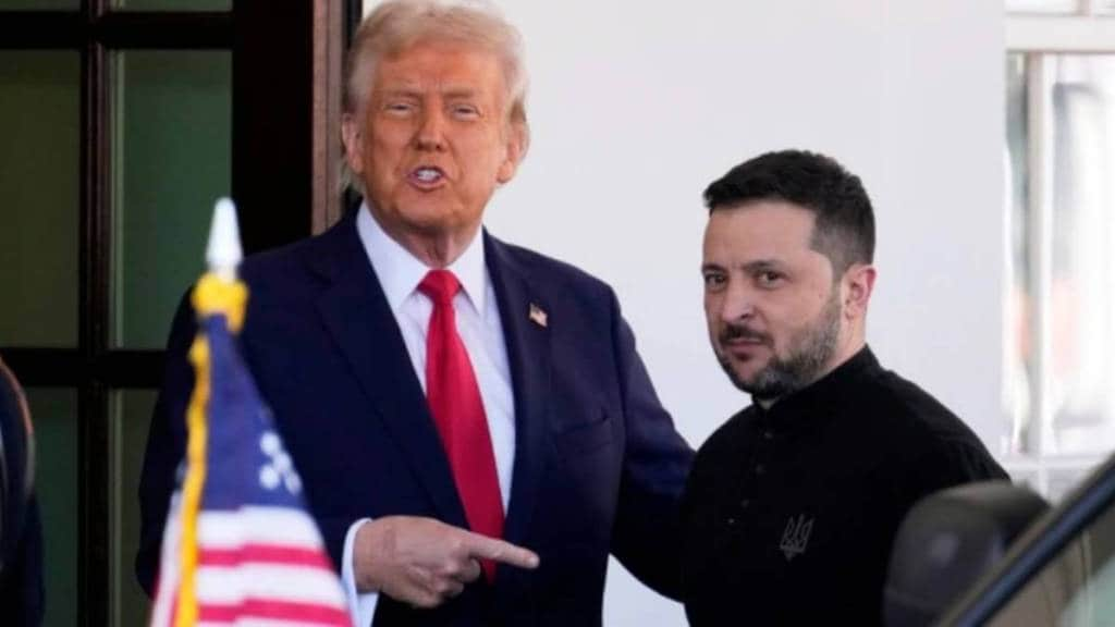 US President Donald Trump welcomes Ukraine President Volodymyr Zelenskyy