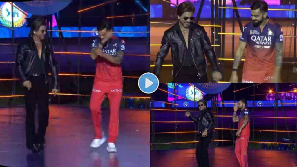 Virat Kohli Dance With Shahrukh Khan on Pathan Movie Song in IPL 2025 Opening Ceremony Video