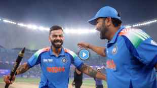 Rohit Sharma Virat Kohli Chat on Retirement Video Goes Viral After India Won Champions Trophy