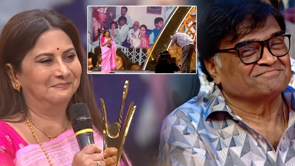 ashok saraf saluted nivedita at the zee gaurav awards 2025 video viral