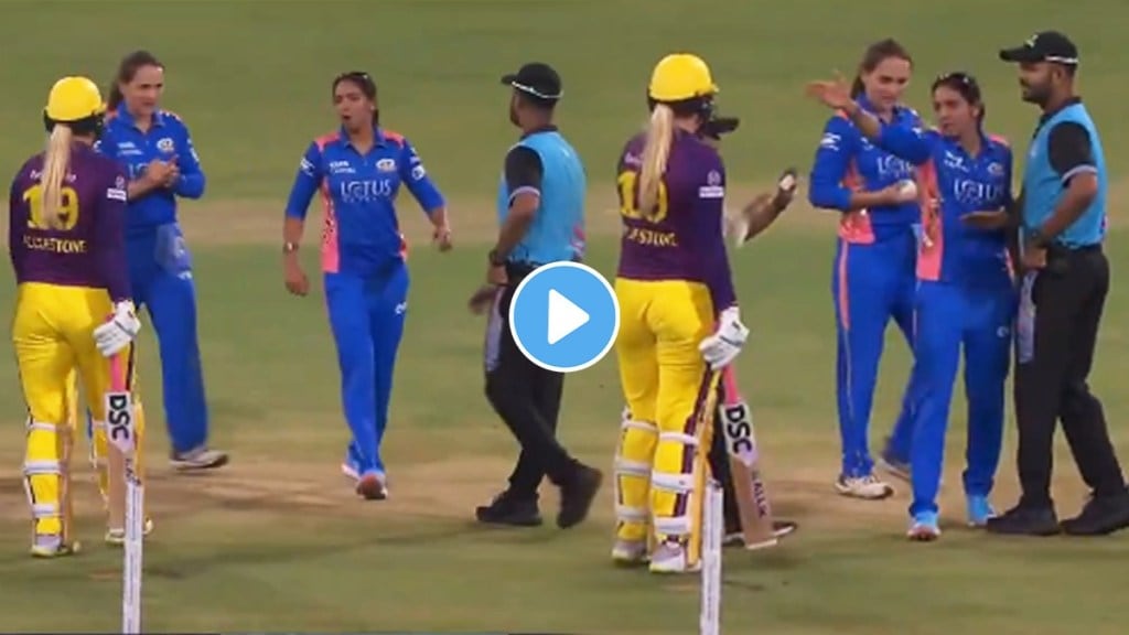 Harmanpreet Kaur vs Sophie Ecclestone Fight in WPL 2025