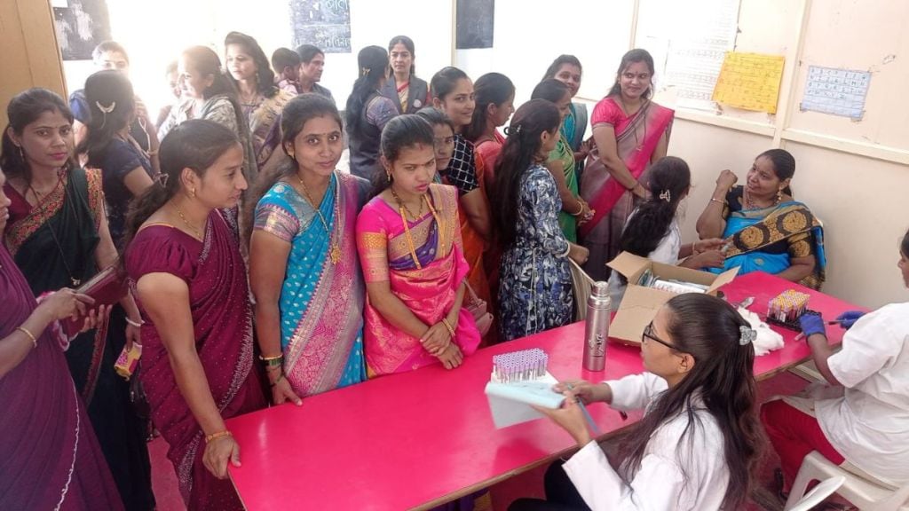 Womens health check-up under the My Mother in My School initiative