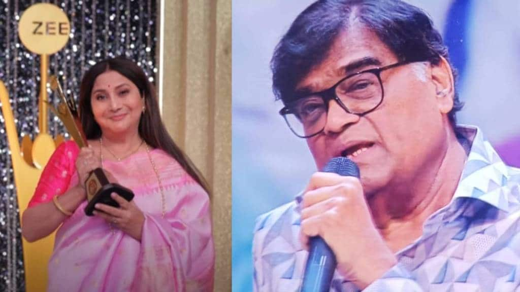 ashok saraf praises wife nivedita saraf after she won zee chitra gaurav