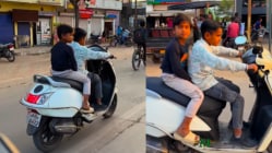 “चूक पालकांची आहे…”, भररस्त्यात दोन लहान मुलं चालवतायेत बाईक, Viral Video पाहून संतापले नेटकरी