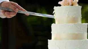 man arrested birthday cake cut by sword