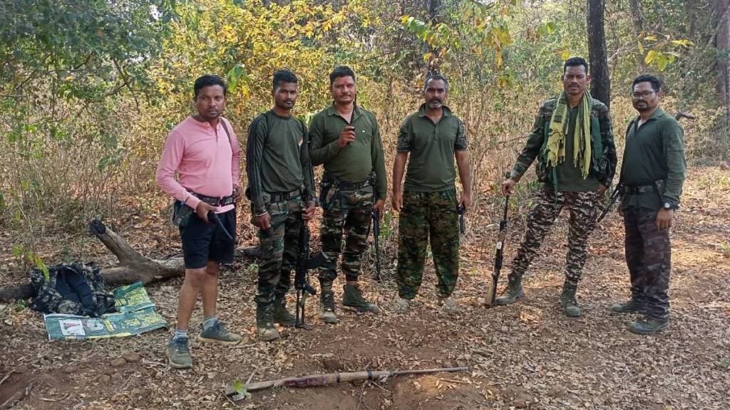 gadchiroli police foiled Naxalites plot explosives buried in the ground seized Kawande village Bhamragad tehsil