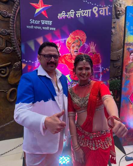 gautami patil photos with ashok saraf nivedita saraf