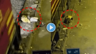 Shocking video of goods train runs over drunk man while he was sleeping on railway tracks video viral