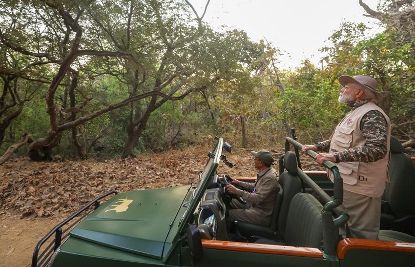 Prime Minister Narendra Modi Gir Wildlife Safari