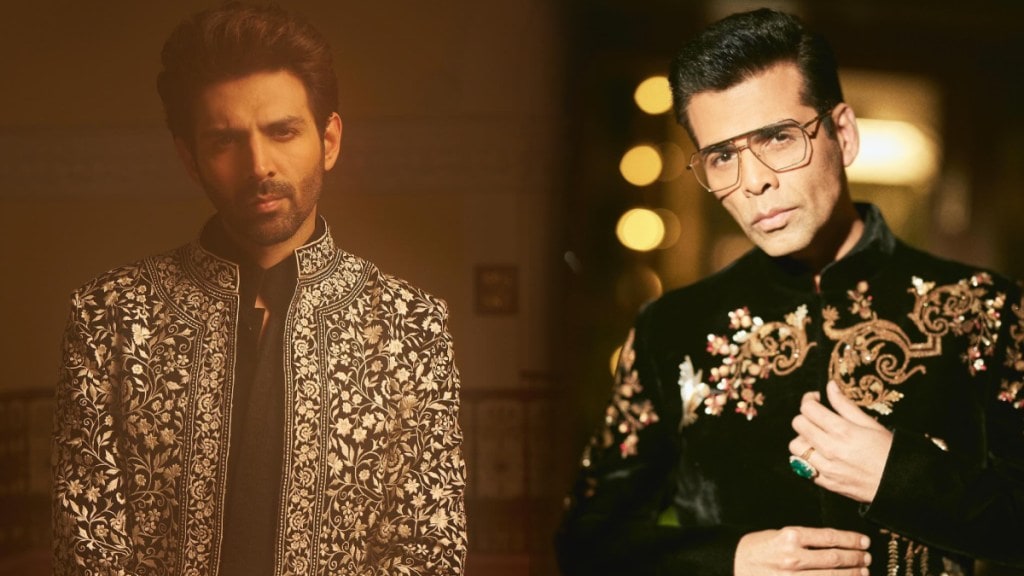 karan johar and kartik aaryan fight rap song video viral