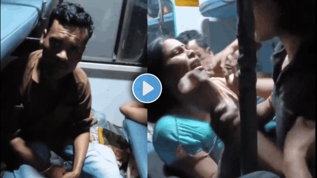 Shocking video of a man kissed young man in train while sleeping video viral on social media