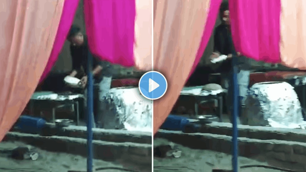 Shocking video of man spitting on roti in wedding gaziabad up video viral on social media