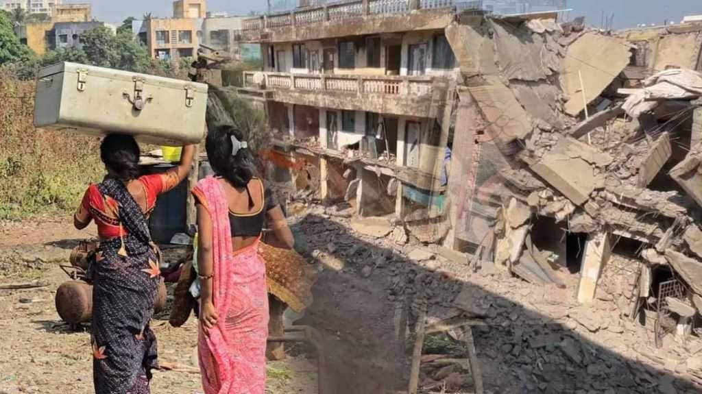 Nalasopara unauthorized buildings demolish news in marathi