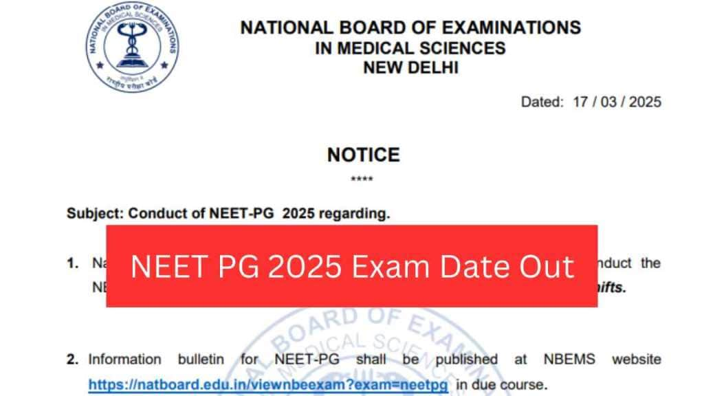 NEET PG exam 2025 date news in marathi