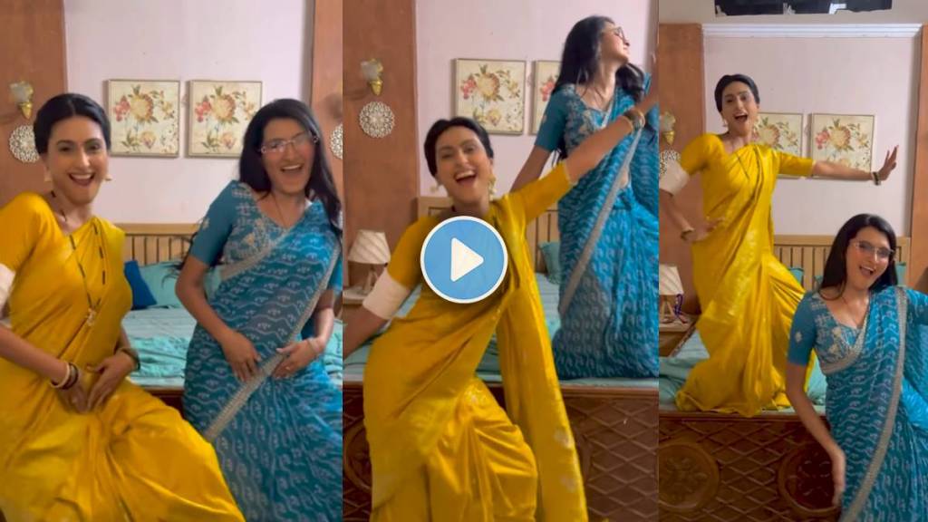 reshma shinde dances with onscreen costar on trending song