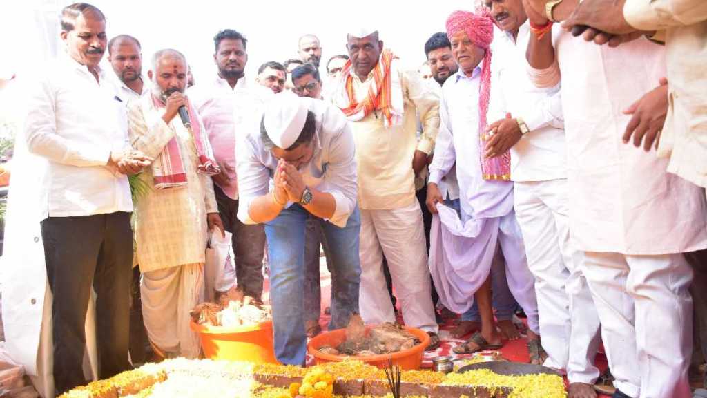 foundation stone laying ceremony in karjat