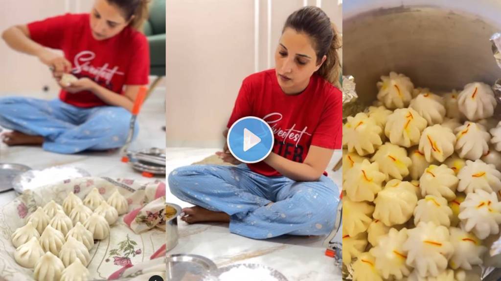 rupali bhosale make hundred ukdiche modak and help mother in new venture