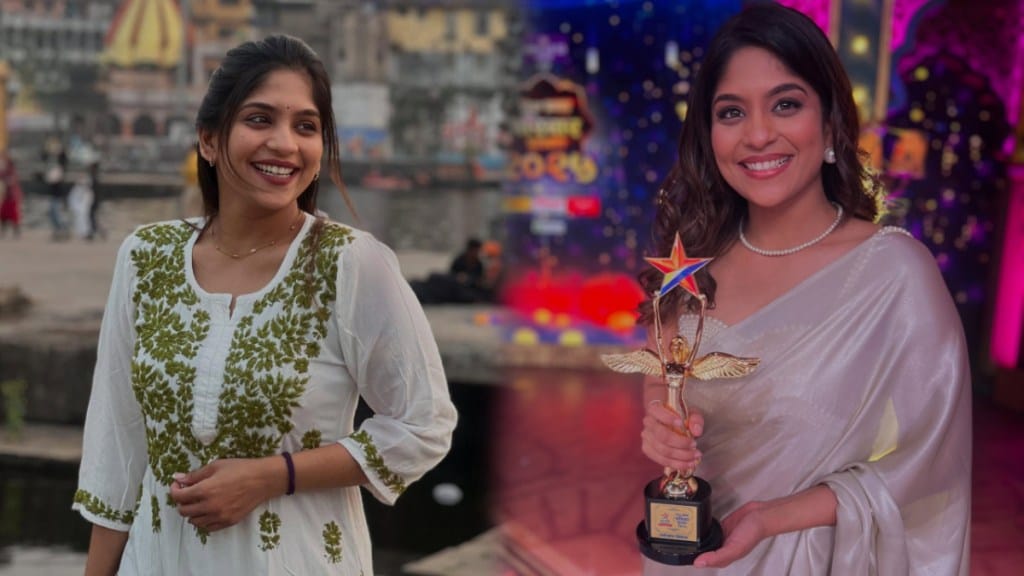 star pravah purskar samruddhi kelkar shared a special post about receiving the best anchor award