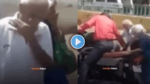 Shocking video of son abandons elderly parents on the street video viral on social media