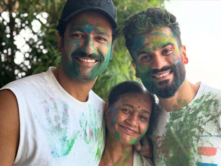 Vicky Kaushal And Katrina Kaif celebrated holi 2025 photos viral