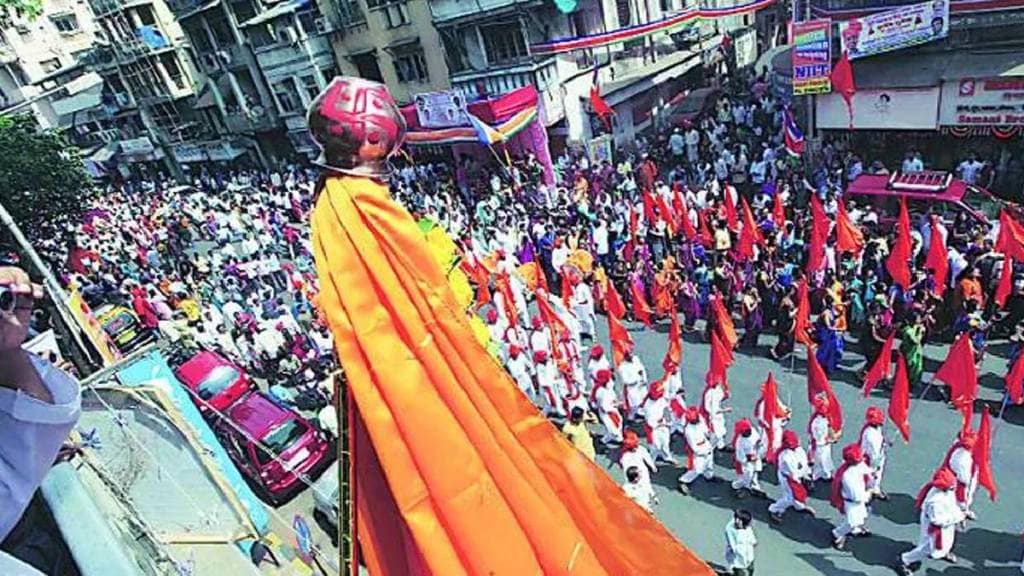 thane gudi padwa procession 2025 old route city