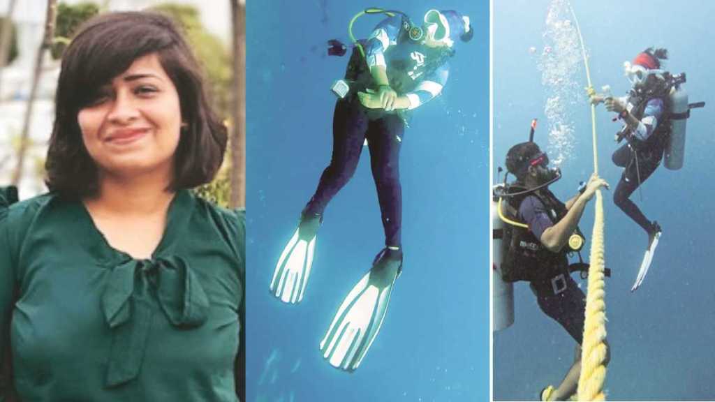 nilanjana female indian scuba instructor