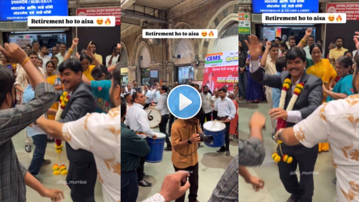 Video : Mumbaikar celebrates Central railway local train moterman last day